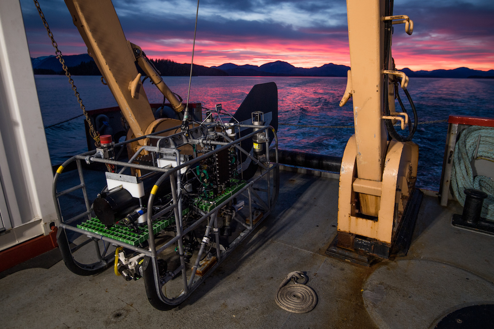 BOOTS - a remotely operated drop camera ready to be deployed.