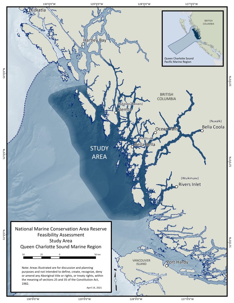 National Marine Conservation Area Reserve Feasibility Assessment - Full Map